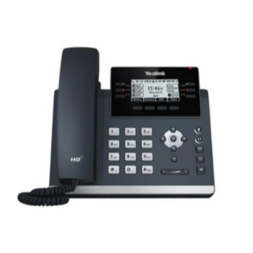 Yealink SIP-T42U - Telefono VoIP con ID chiamante - 5 vie capacità di chiamata - SIP, SIP v2, SRTP - 12 linee - grigio classico